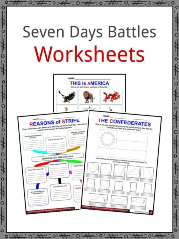 Seven Days Battles Worksheets