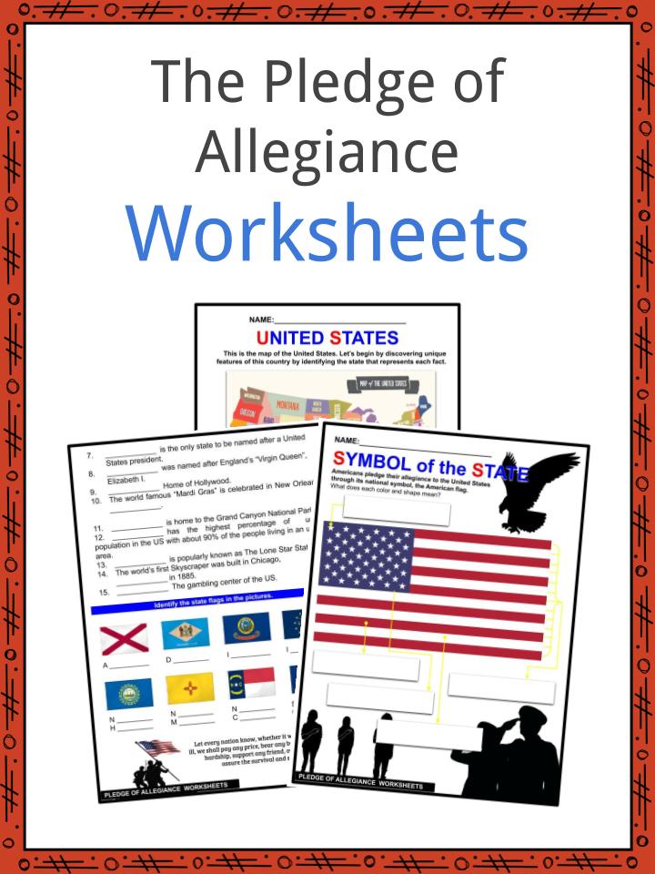 pledge of allegiance words printable for kids