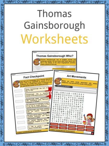 Thomas Gainsborough Worksheets