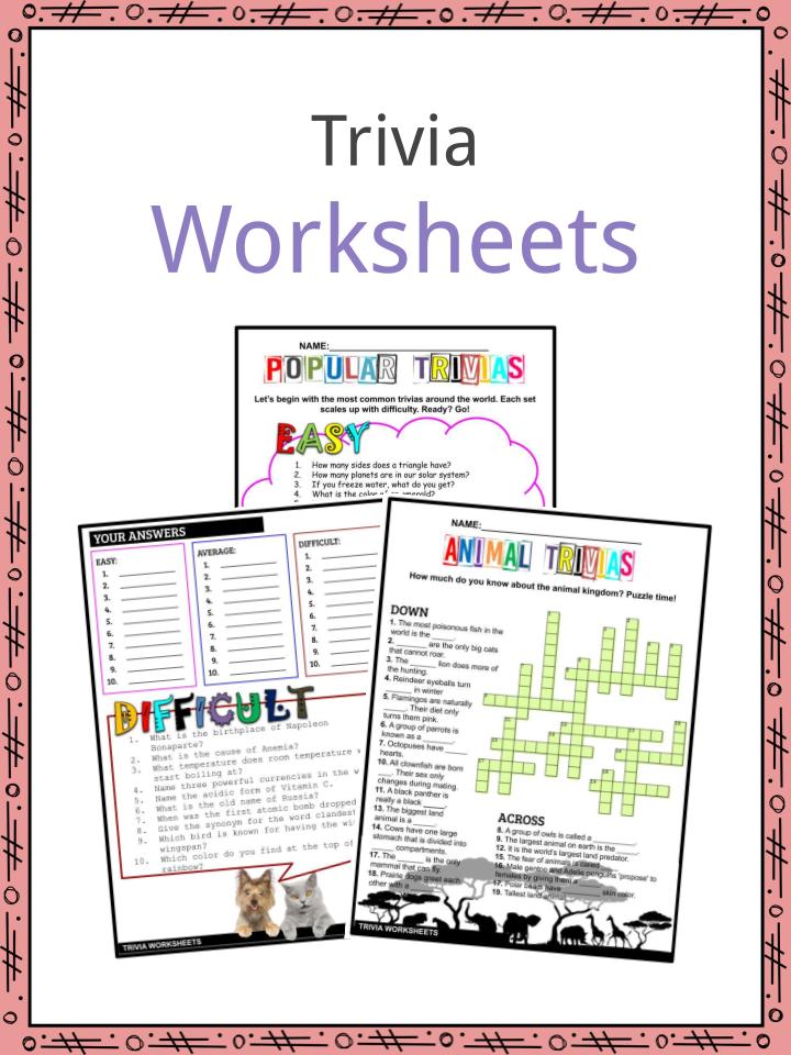 Trivia Worksheets