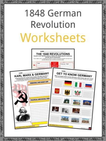 1848 German Revolution Worksheets