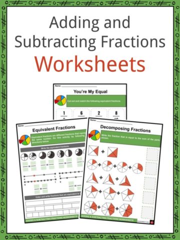 Adding and Subtracting Fractions Worksheets