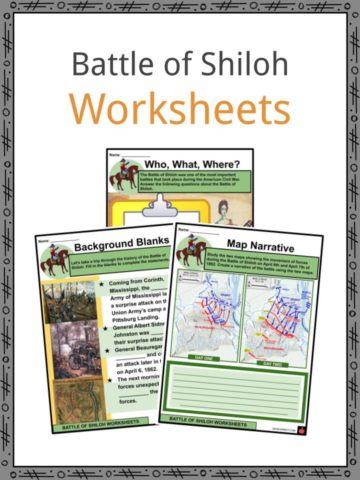 Battle of Shiloh Worksheets