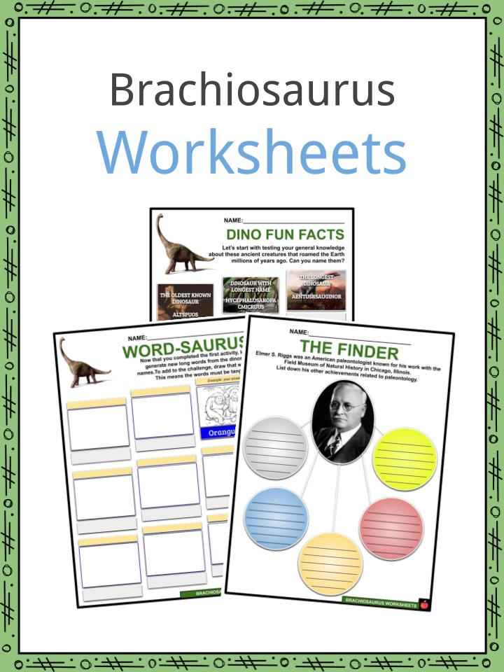 Brachiosaurus Worksheets