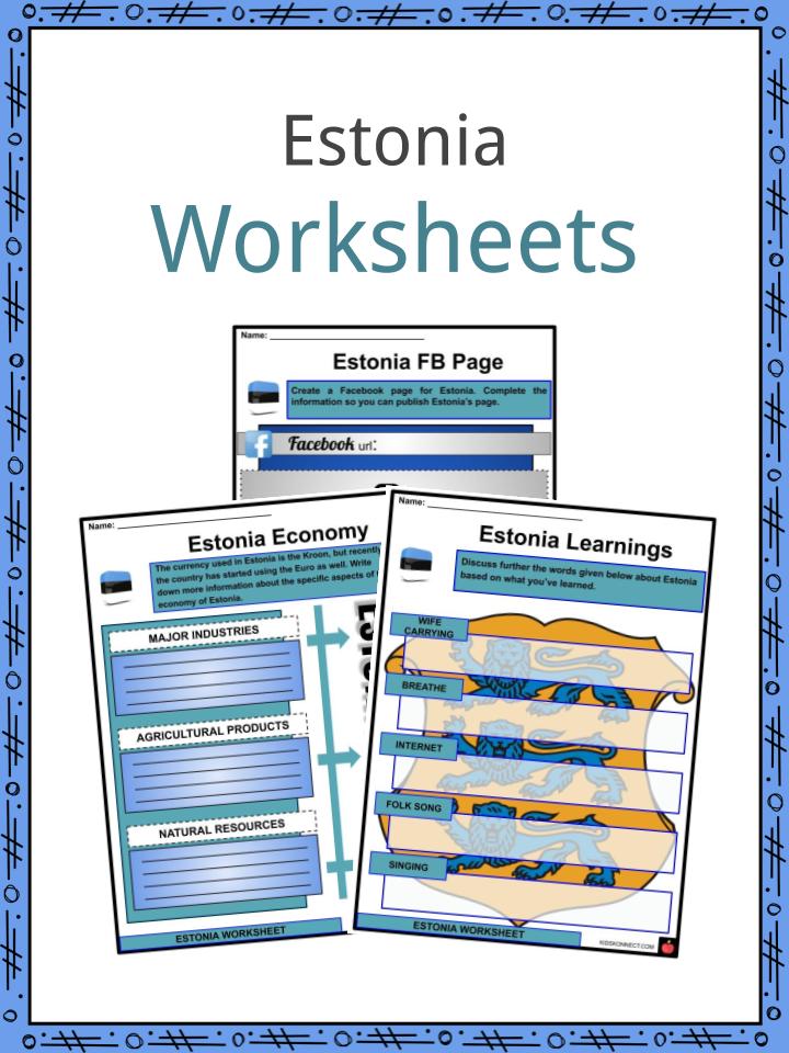 Estonia Worksheets