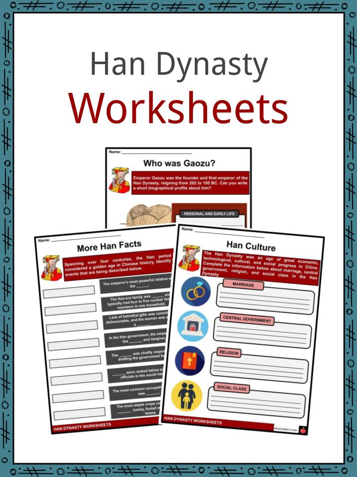 Han Dynasty Facts, Worksheets, Emperor Gaozu & Achievements For Kids