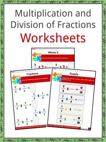 Multiplication and Division of Fractions Worksheets
