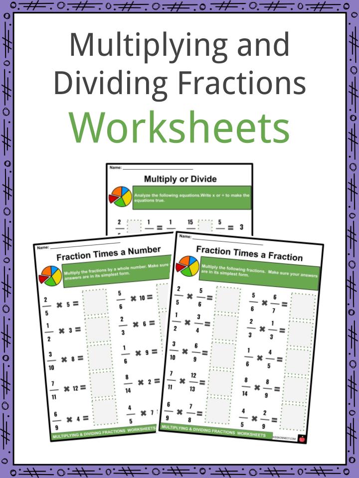 multiplying and dividing fractions facts worksheets for kids