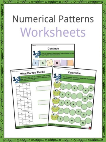 Numerical Patterns Worksheets