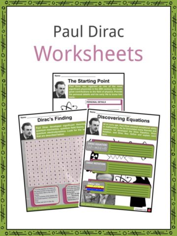 Paul Dirac Worksheets