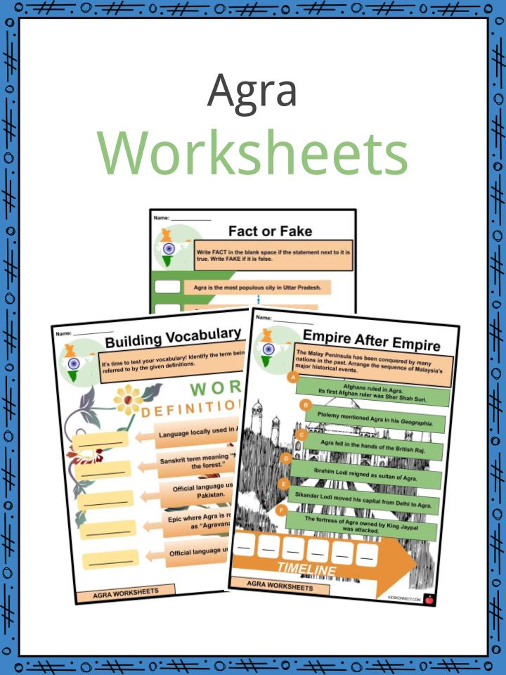 Agra Worksheets