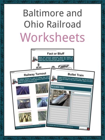 Baltimore and Ohio Railroad Worksheets