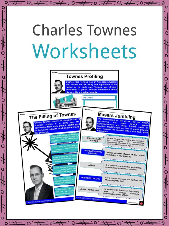 Charles Townes Worksheets