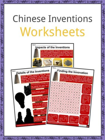 Chinese Inventions Worksheets