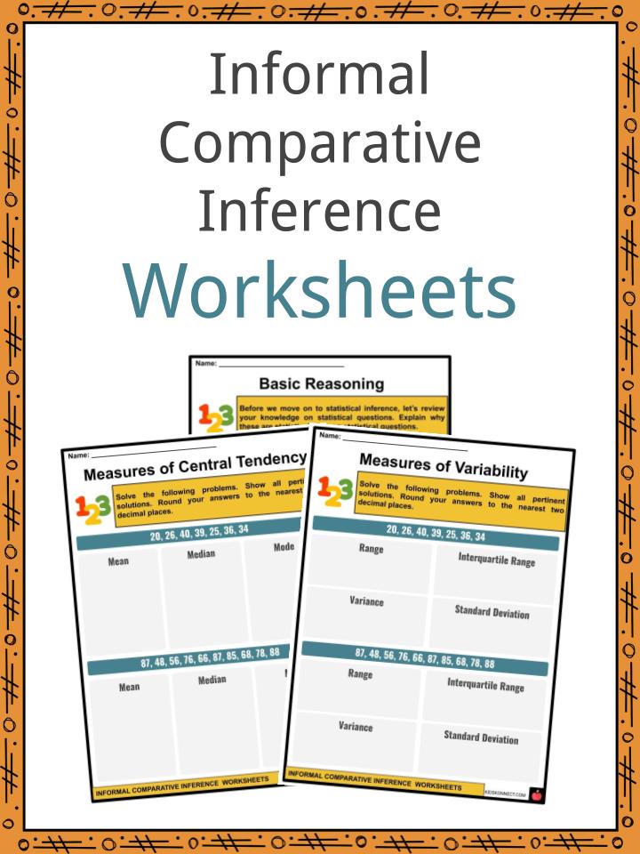 Informal Comparative Inference Worksheets