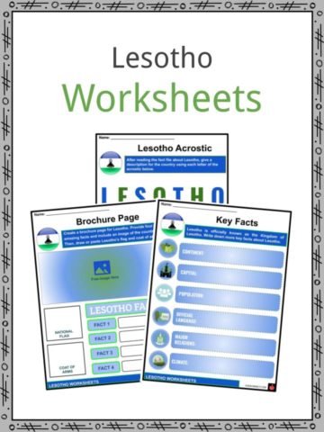 Lesotho Worksheets