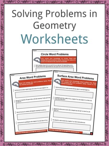 Solving Problems in Geometry Worksheets