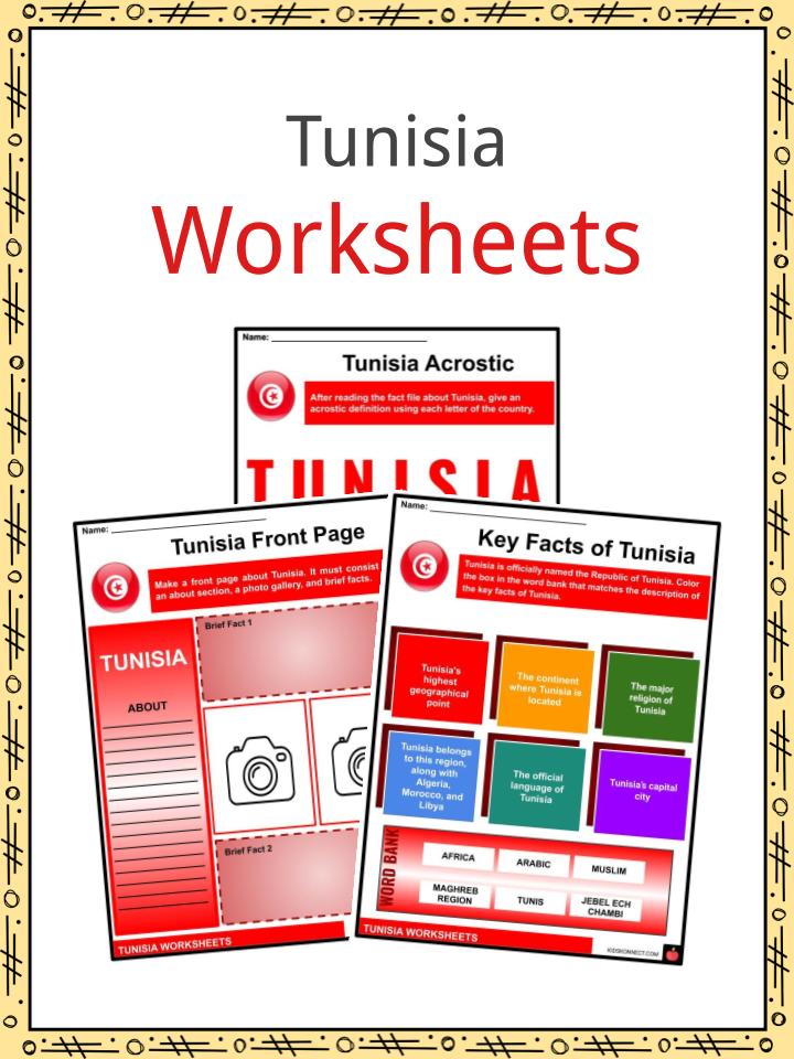 Tunisia Worksheets