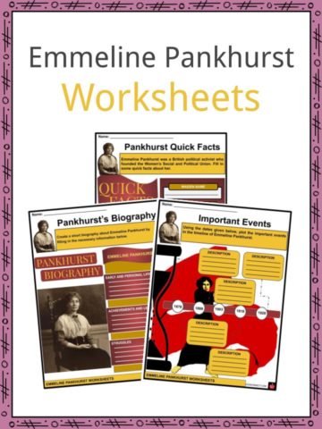 Emmeline Pankhurst Worksheets
