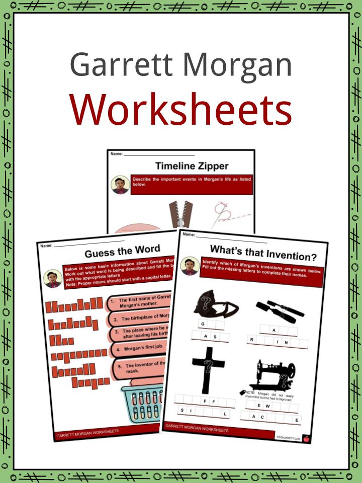 Garrett Morgan Facts Worksheets Early Years Invention For Kids