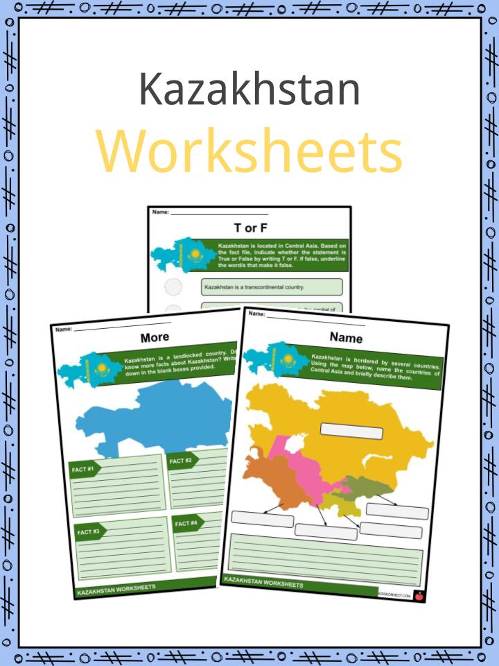 Kazakhstan Worksheets