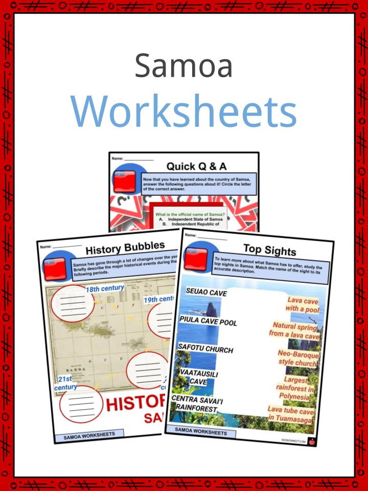Samoa Worksheets