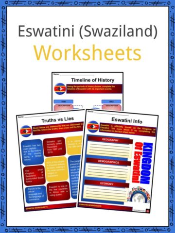 Eswatini (Swaziland) Worksheets