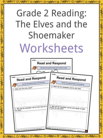 Grade 2 Literature The Elves and the Shoemaker Worksheets