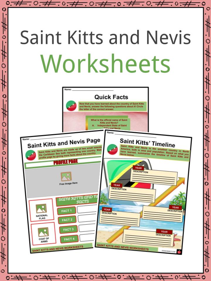 Saint Kitts and Nevis Worksheets