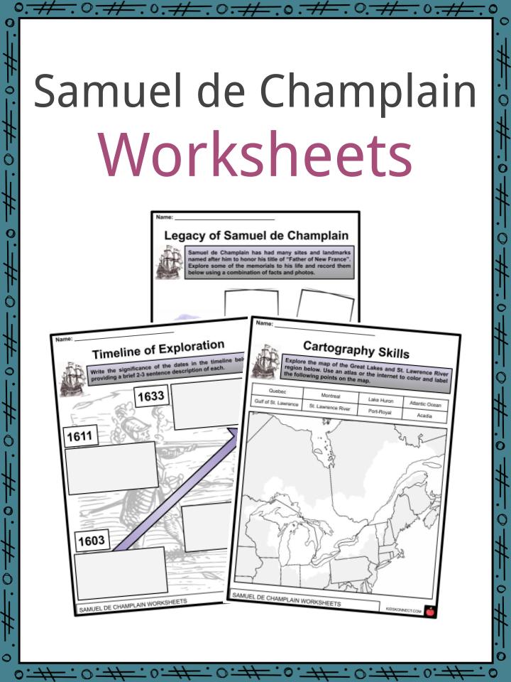 Samuel de Champlain Worksheets