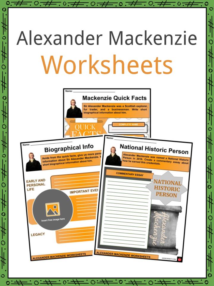 Alexander Mackenzie Worksheets