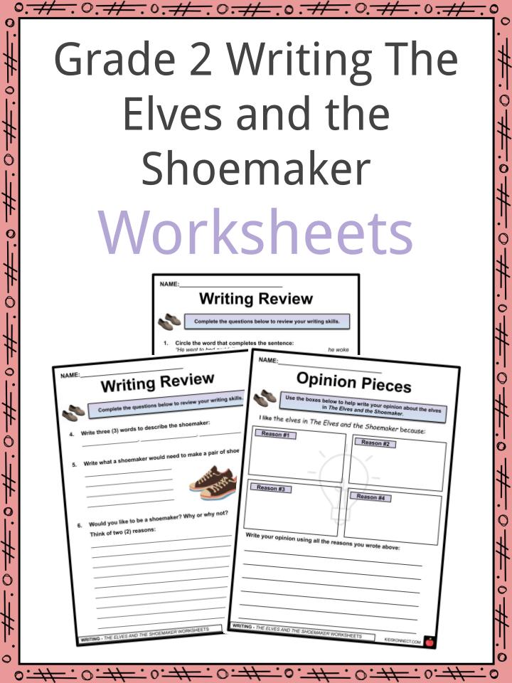 grade 2 writing the elves and the shoemaker facts worksheets