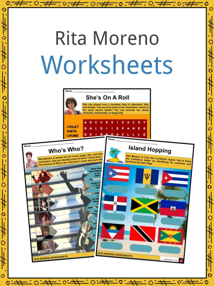 Rita Moreno Worksheets
