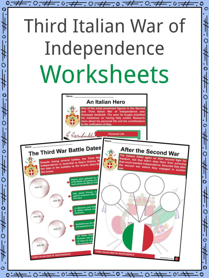 Third Italian War of Independence Worksheets