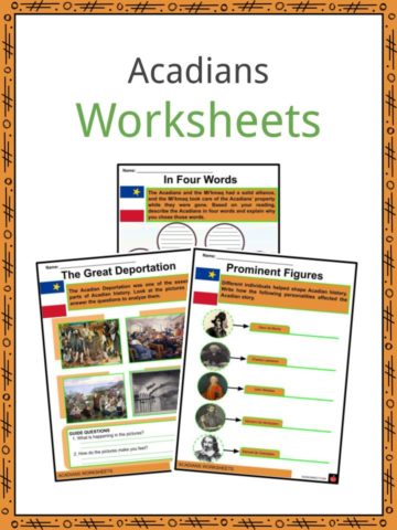 Acadians Worksheets