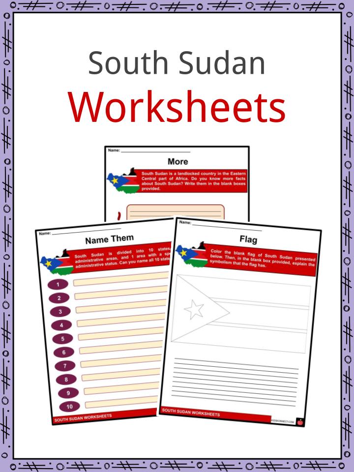 South Sudan Worksheets