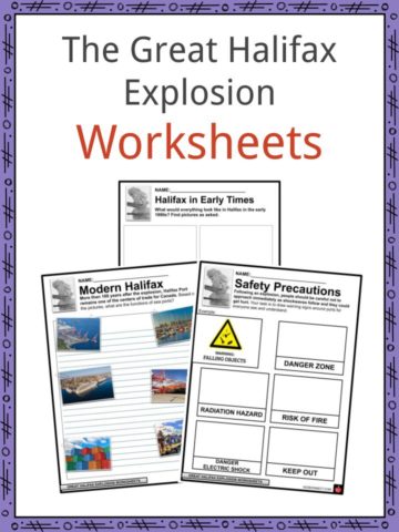 The Great Halifax Explosion Worksheets