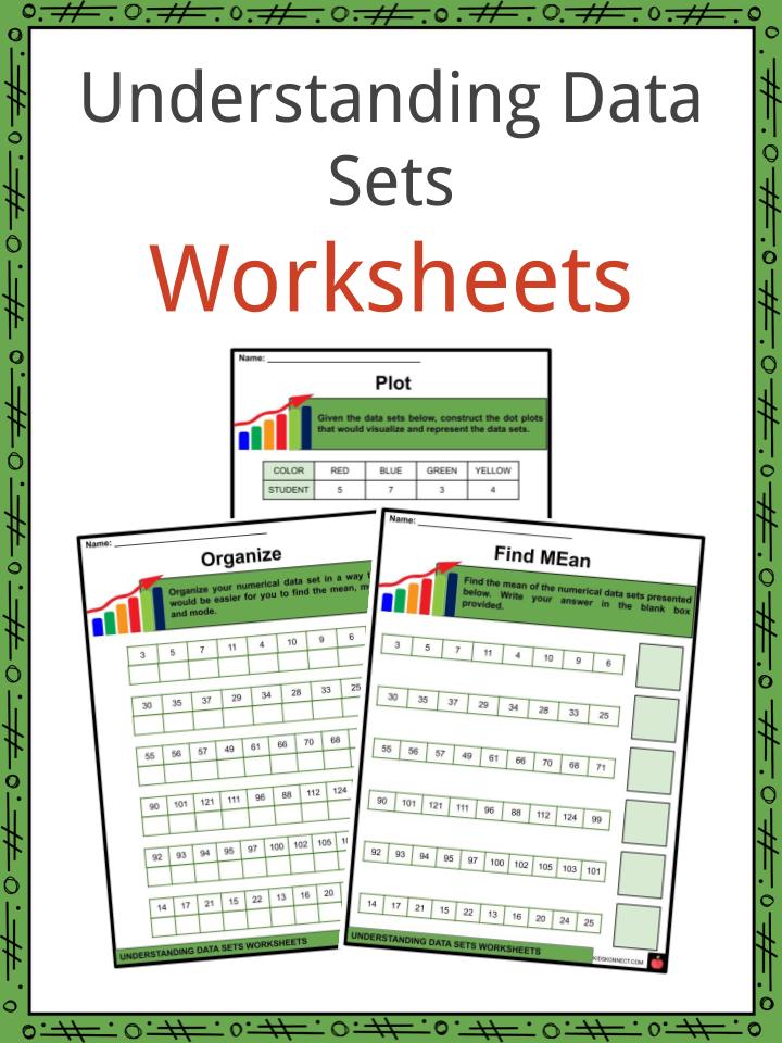 Understanding Data Sets Worksheets