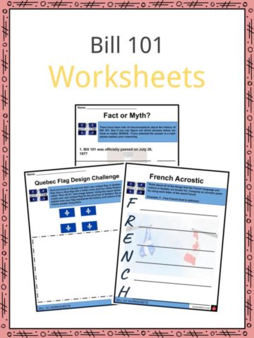 Bill 101 Worksheets