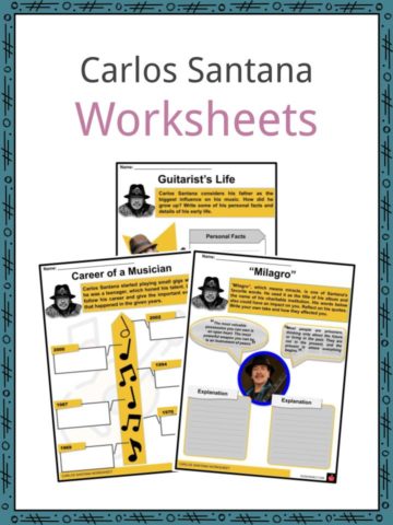 Carlos Santana Worksheets