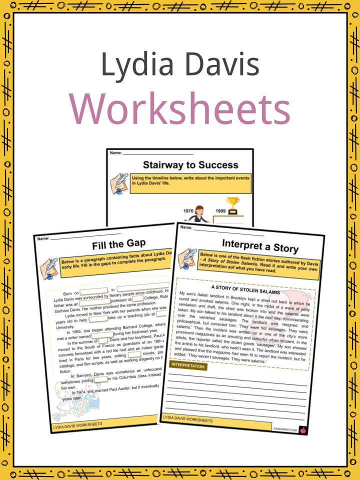Lydia Davis Worksheets