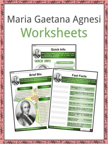 Maria Gaetana Agnesi Worksheets