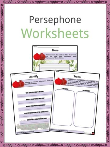 Persephone Worksheets