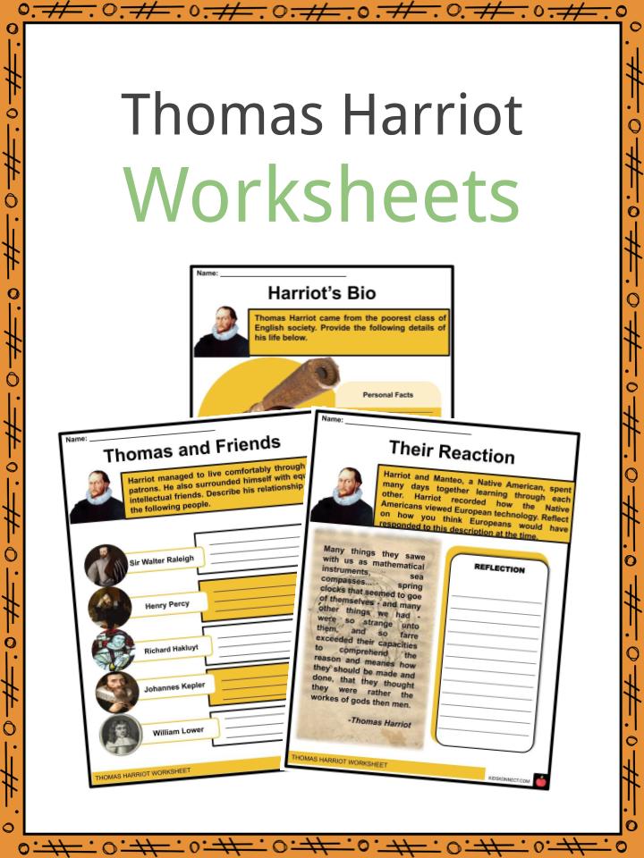 Thomas Harriot Worksheets