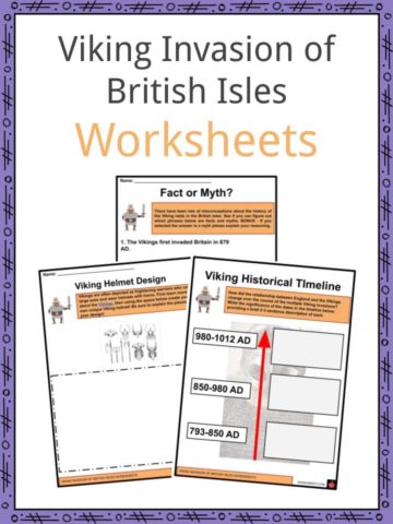 Viking Invasion of British Isles Worksheets