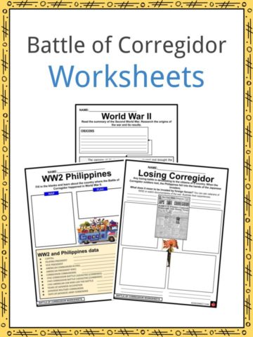 Battles of Corregidor Worksheets