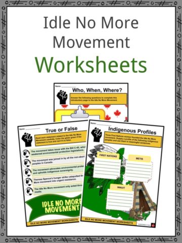 Idle No More Movement Worksheets