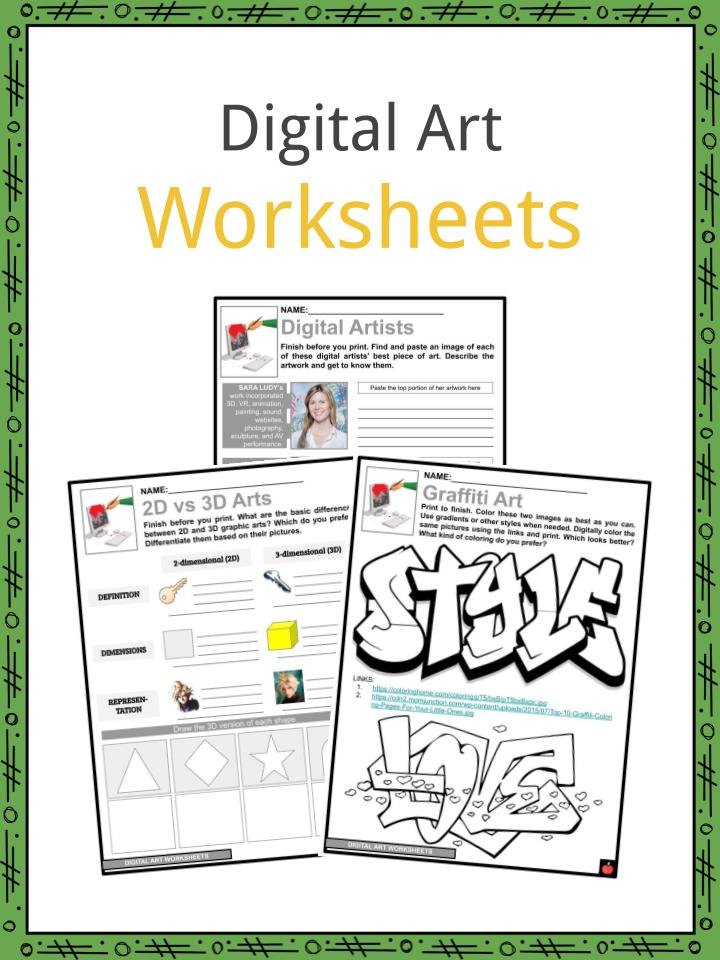Digital Art Facts, Worksheets, Definition & Development For Kids