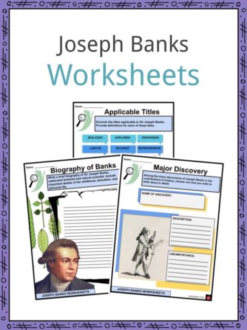 Joseph Banks Worksheets