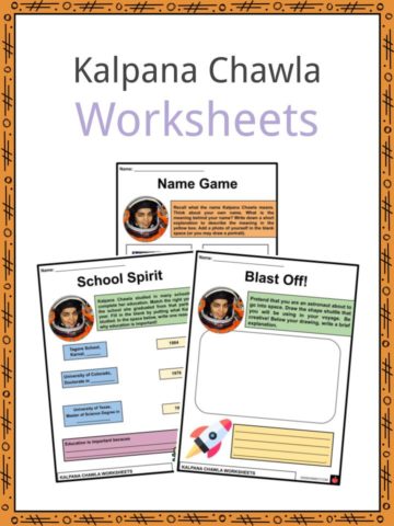 Kalpana Chawla Worksheets